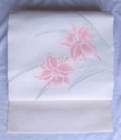 Thumbnail of 絽 名古屋帯 お太鼓柄　飛柄　松葉仕立て　正絹