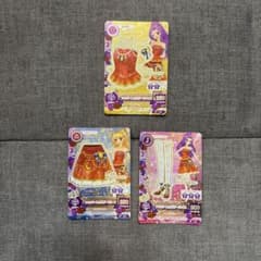 アイカツカード シャンパーニュムーンコーデ 3枚セット 神崎美月 夏樹みくるのサムネイル