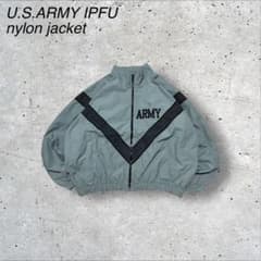 古着アメリカ陸軍U.S.ARMYIPFUナイロントレーニングジャケットLグレー 