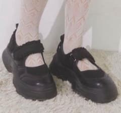 美品】merry jenny フリルメッシュベルトクロスニーカーM - メルカリ
