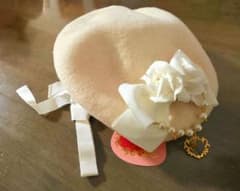 BABY,THE STARS SHINE BRIGHT 薔薇リボンベレー帽 白 - メルカリ