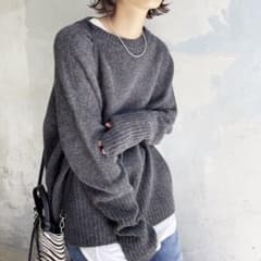 Spick and Span ロングリブプルオーバー チャコールグレーのサムネイル