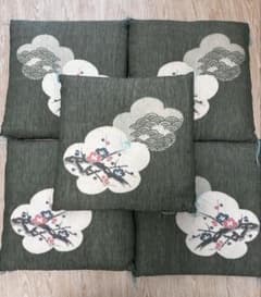 【新品.未使用】和風 座布団 5枚セット 梅柄 青海波 週末限定】和風 座布団 5枚セット 梅柄 青海波 夏 - メルカリ
