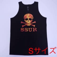 ラスト1着 SSUR SUBSTANCE FIRE TANK TOP 黒 ドクロのサムネイル