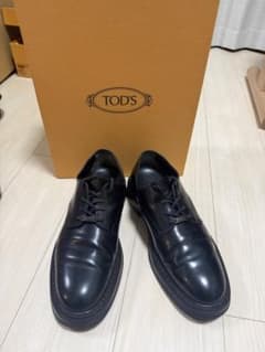 TOD'S ブラック カープレザー　レースアップシューズのサムネイル