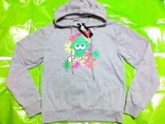 Splatoon 2 Hoodie, Size M, Squid Design, Gray