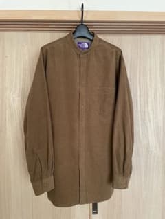 ノースフェイスパープルレーベル コーデュロイ バンドカラーシャツ NT3159N ノースフェイスパープルレーベル コーデュロイ バンドカラーシャツ