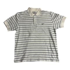 Y2K】00s NIKE ナイキ ボーダー ポロシャツ 銀タグ archive - メルカリ