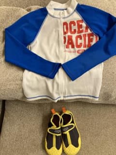 男の子 水着 ラッシュガード&マリンシューズ セット サイズ130 19センチのサムネイル