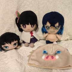 鬼滅の刃　カナヲ＆伊之助＆無一郎ぬいぐるみのサムネイル