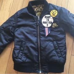 専用！junkstore  MA-1  ワッペン付き ブルゾン  120のサムネイル