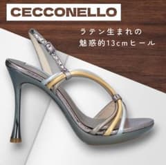 CECCONELLO メタリック サンダル 13cmヒールのサムネイル