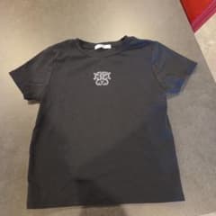 SNIDEL ラインストーンロゴ Tシャツ ブラックのサムネイル