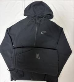 上下セット】NIKE 旧テックフリース セットアップ S 黒 パーカ - メルカリ