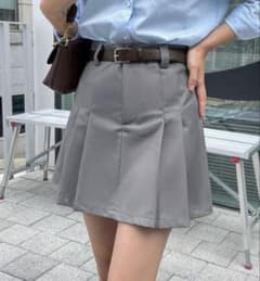 グレー プリーツスカートのサムネイル