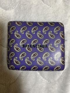 BALENCIAGA バレンシアガ ペイズリー柄 二つ折り財布のサムネイル