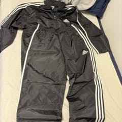 adidas ブラック ウィンドブレーカーのサムネイル