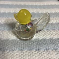 ガラス製 鳥の置物 カラフルな斑点模様 - メルカリ