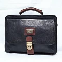 マルコポーロ ビンテージ オールレザー タンニン鞣 ハンドバッグ セカンドバッグ マルコポーロ ビンテージ オールレザー タンニン鞣 ハンドバッグ