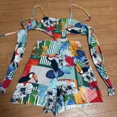 Pool トゥーカン柄 ミニワンピースのサムネイル