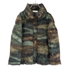 美品】詩仙堂 ヒトシタムラ ちりめん ダウンコート ダウンジャケット F 玉虫色 美品】詩仙堂 ヒトシタムラ ちりめん ダウンコート ダウンジャケット F