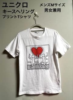 ☆ユニクロ☆キースヘリングプリントTシャツ　メンズMサイズ