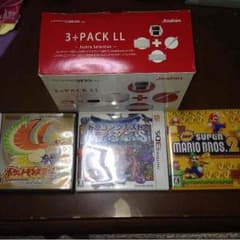 任天堂3DSLL&カセット3本のサムネイル