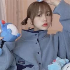 Patagonia シンチラスナップT ボアジャケット ブルー 水色  なえなののサムネイル