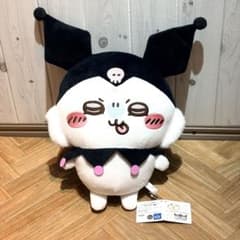 [신품·태그 첨부]치이카와 산리오 BIG 봉제인형 모몬가 쿠로미