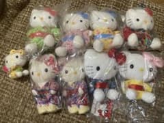 ハローキティ　ぬいぐるみ　浴衣、はっぴ系　2002,2004年製　平成レトロのサムネイル