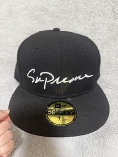 Supreme 59FIFTY ブラックキャップ 7 1/4のサムネイル