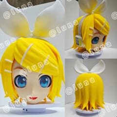 鏡音リン 全頭面・硬質マスク 着ぐるみ マスク kigurumi コスプレ