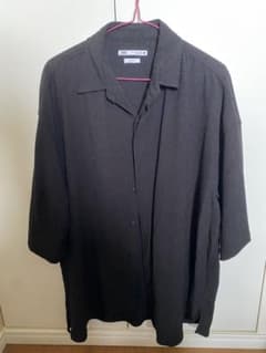 ZARA ボクシーフィット 半袖シャツ ブラックのサムネイル