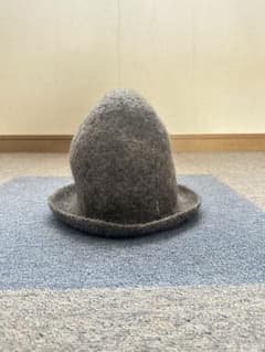 グレー ウール・フェルトハットのサムネイル