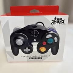 任天堂 ゲームキューブ コントローラ スマブラブラック　未使用　未開封のサムネイル