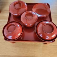 讃岐漆器の膳正方形5枚セット | Shop at Mercari from Japan! | Buyee