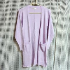 パステル　パープル　ロングカーディガンのサムネイル