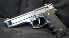東京マルイ M92F ステンレス グリップ再塗装 社外ピストンカップ交換済 ②のサムネイル