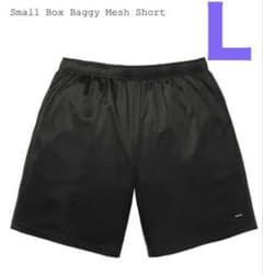 Supreme Small Box Baggy Mesh Short Lブラック - メルカリ