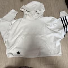 adidas パーカー ホワイト ブラックのサムネイル
