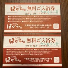 湯の郷　ほのか　無料入浴券ペアのサムネイル