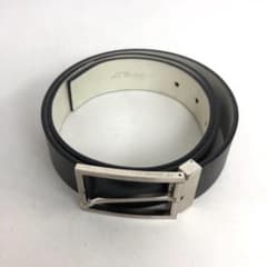S.T. Dupont エステーデュポン ブラック レザー ベルト 革 ビジネス