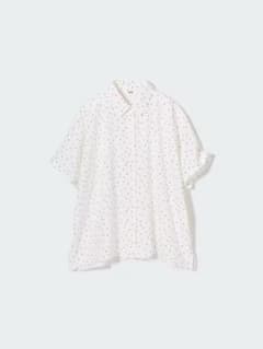 【着用2回】UNIQLO レーヨンプリントブラウス Lサイズのサムネイル