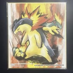 ポケモン 色紙ART 2 ヒノアラシ＆マグマラシ＆バクフーン - メルカリ