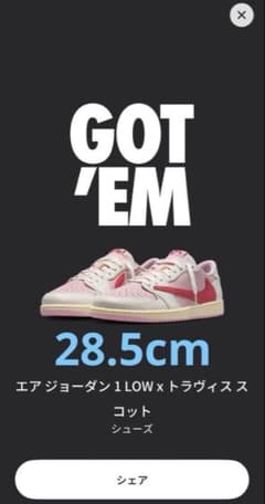 NIKE Air Jordan 1 Low Travis Scottのサムネイル
