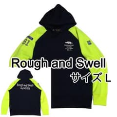 【ラフアンドスウェル】美品 ダンボールニット カモフラ Lサイズ メンズ 超美品 ラフアンドスウェル スウェット プルオーバー ダンボールニット