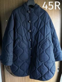 美品☆45R ローラーオックステントキルトコート インディゴ 定価