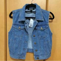 Forever21☆デニムベスト☆タグ付き未使用♪のサムネイル