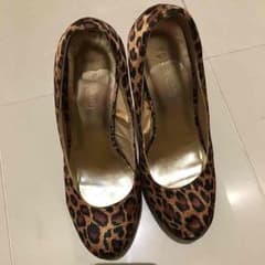 ヒョウ柄ハイヒール、パンプスのサムネイル