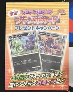 ジャンボカード　ゾロア　ゾロアーク　ポケモンセンター ジャンボカード ゾロア ゾロアーク ポケモンセンター - メルカリ